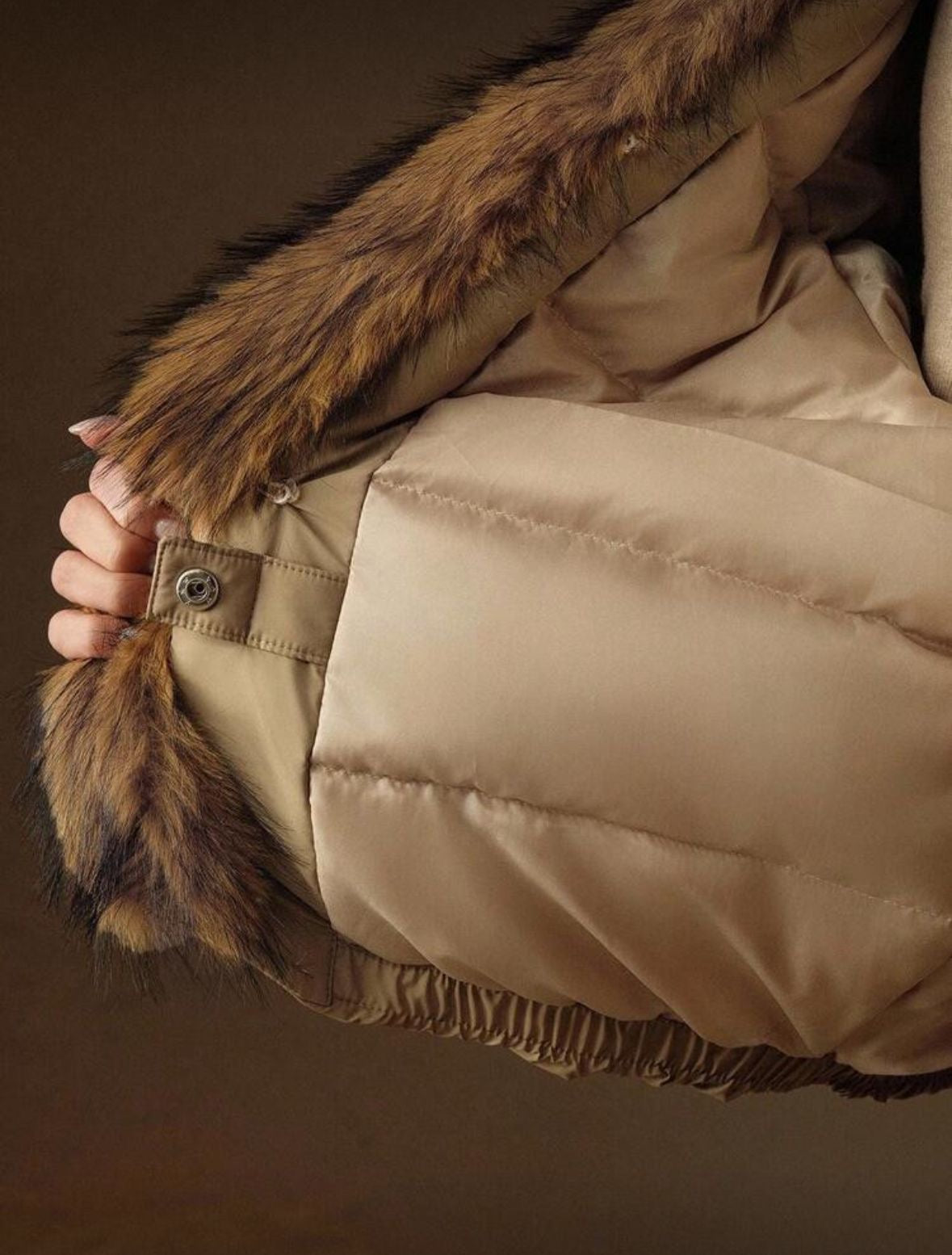 Fuzzy patchwork jacket