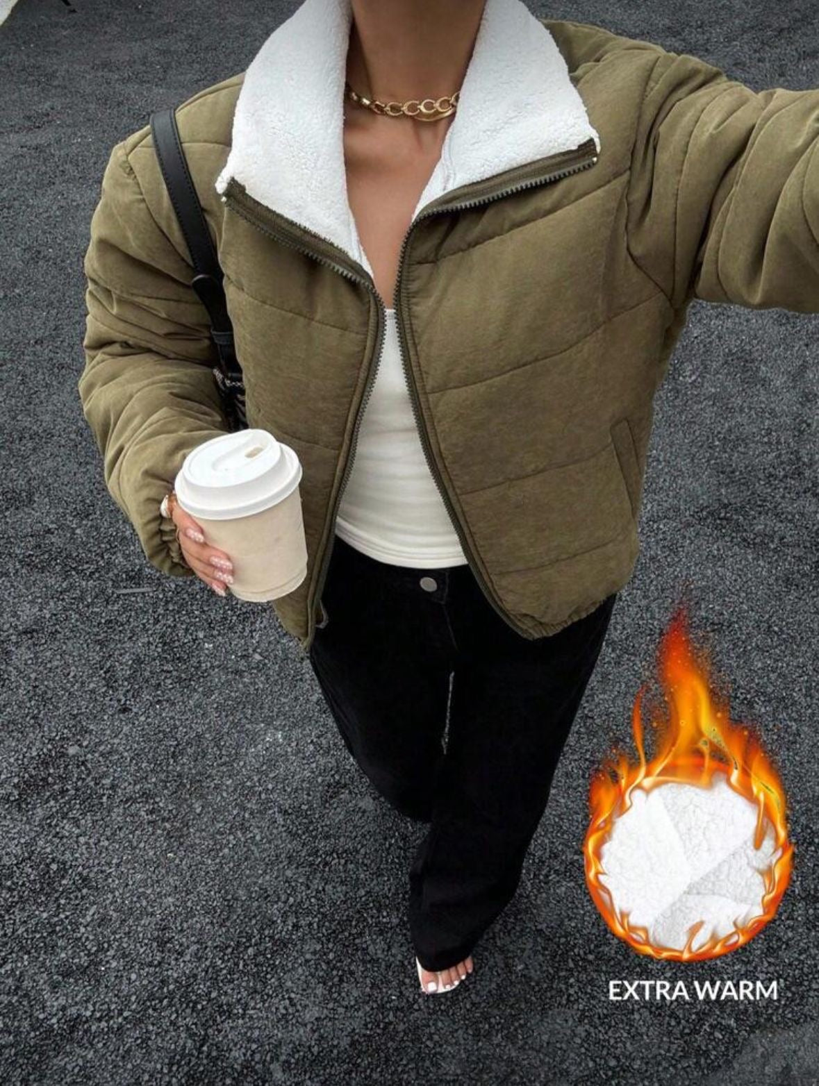 Sherpa Puffer Jacket