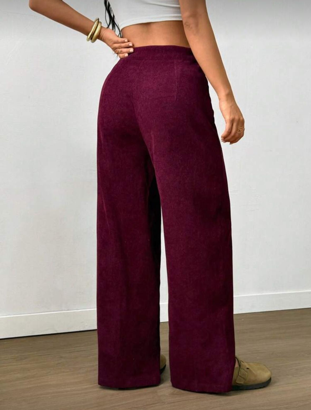 Faux pocket casual pants