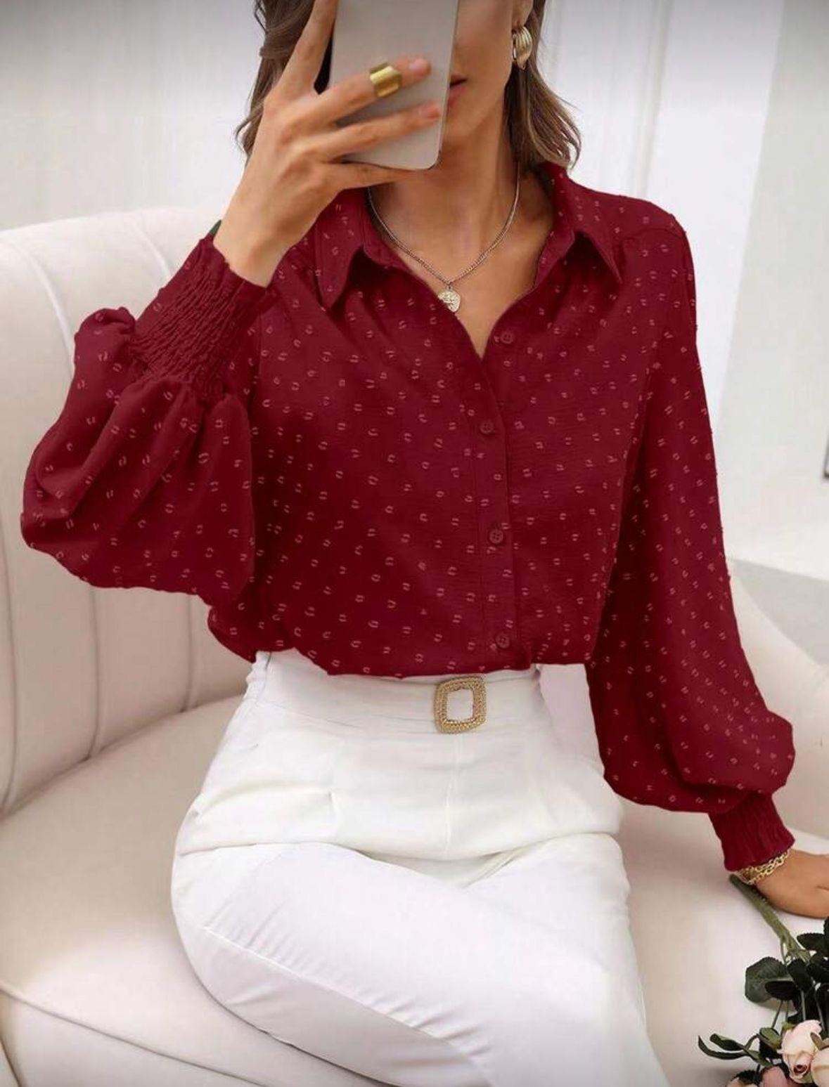 Cuff sleeve shirt