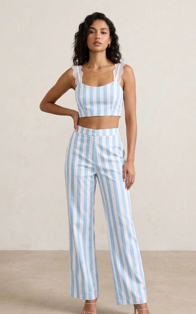 Striped casual set