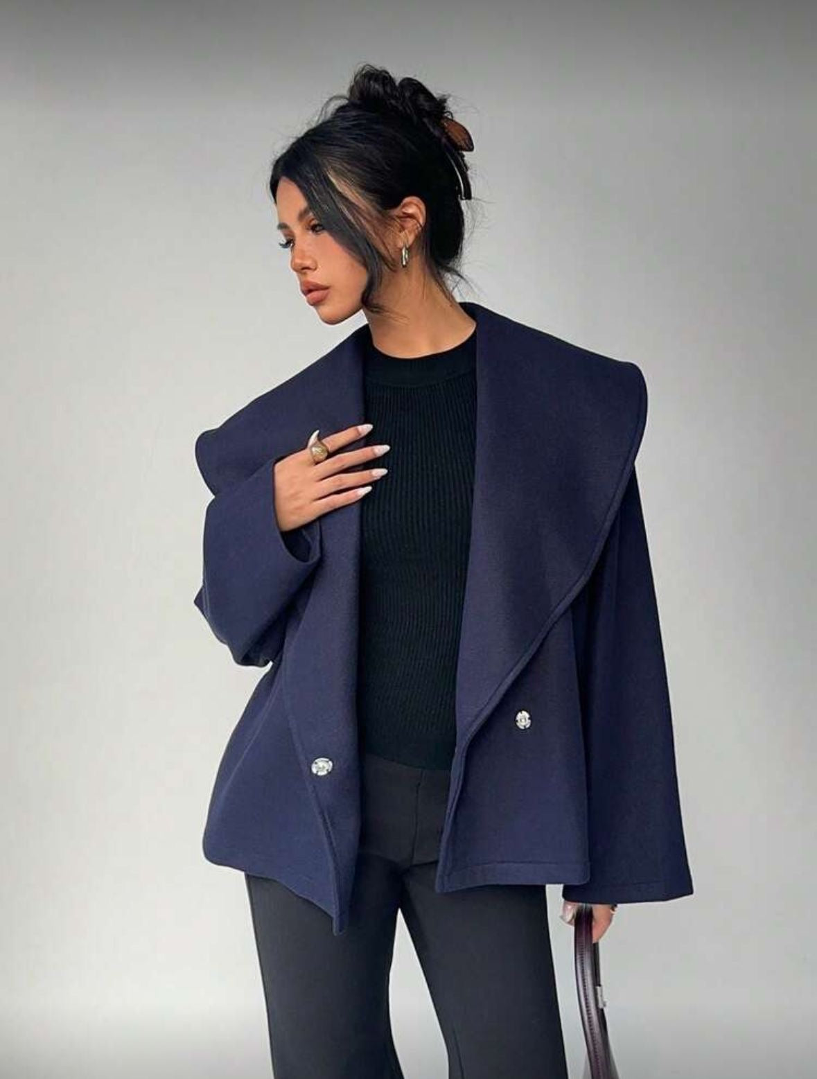 Lapel Loose Overcoat