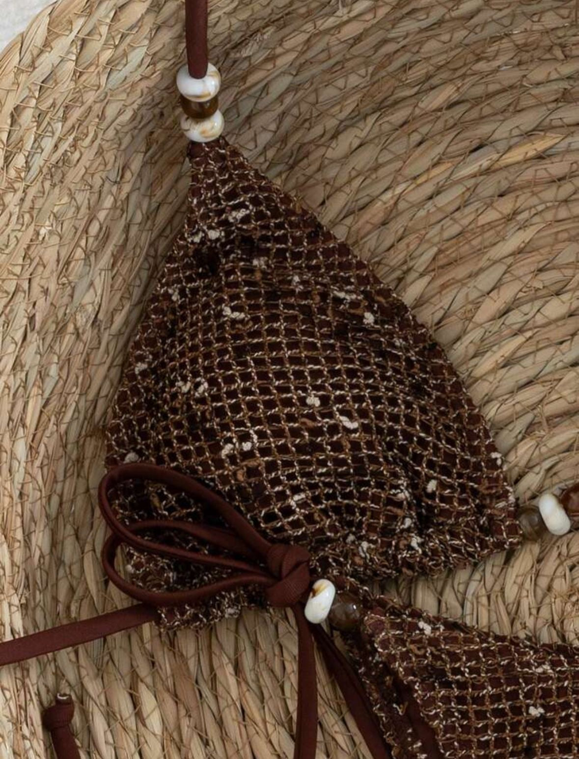 Beaded crochet bikini