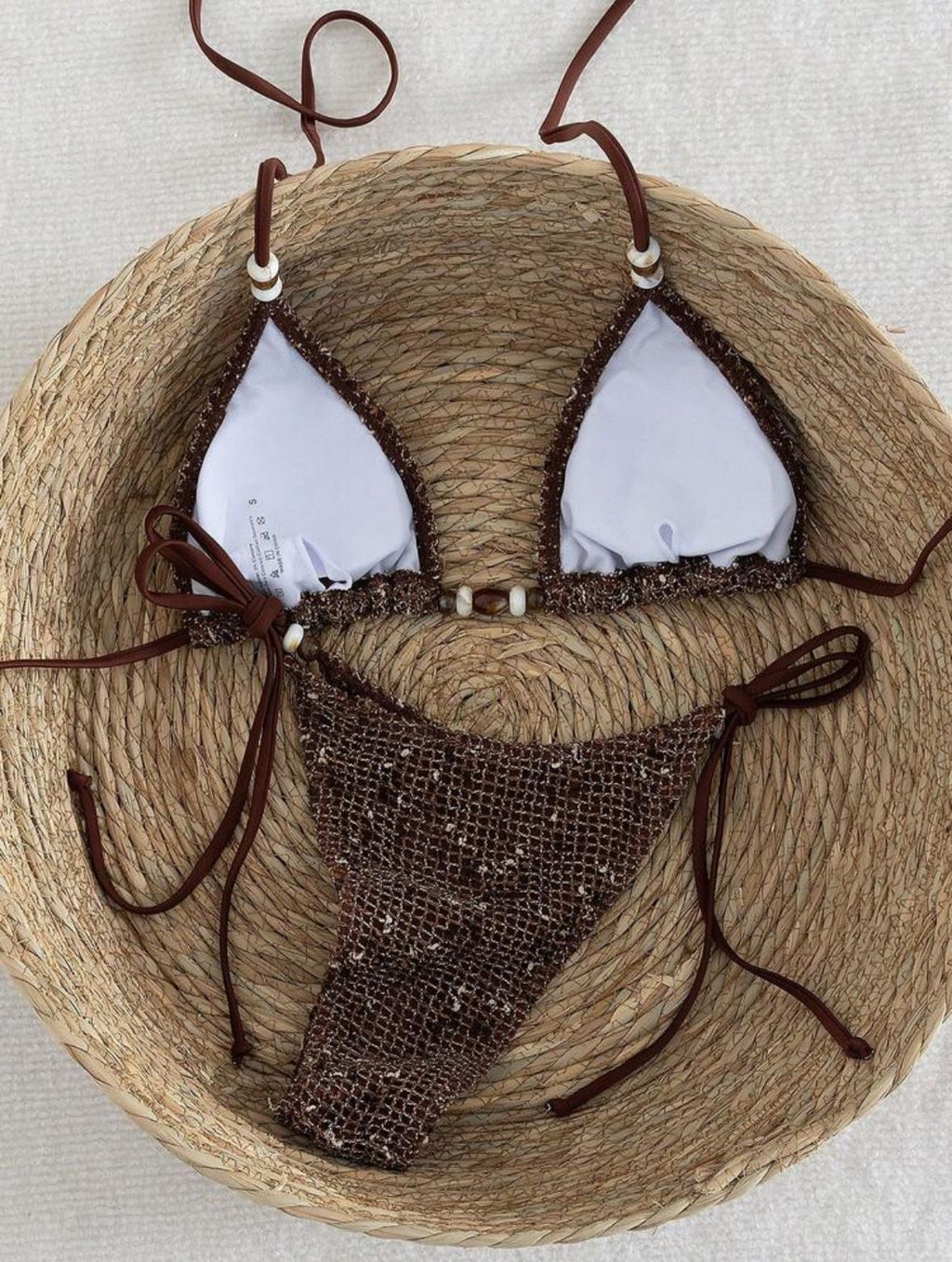 Beaded crochet bikini