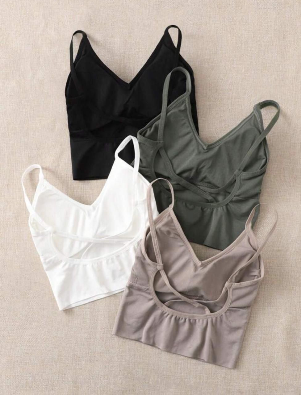 Padded seamless top