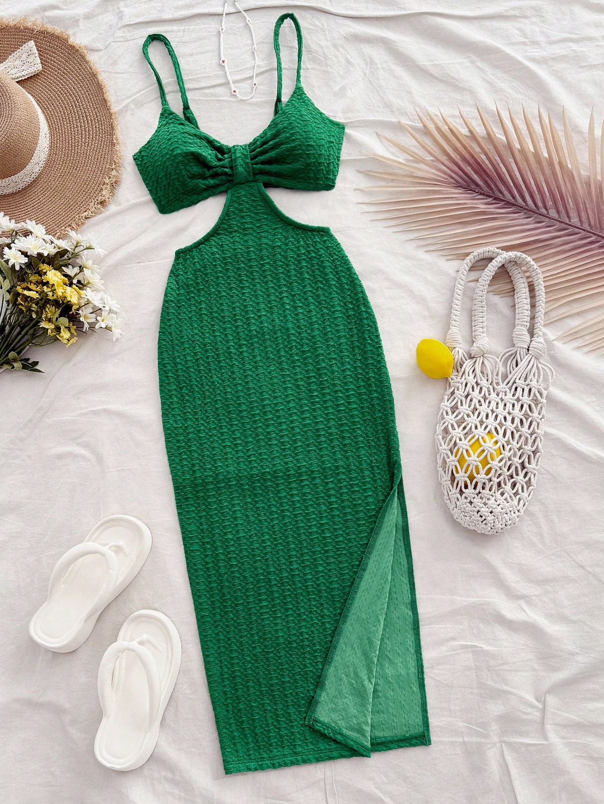 Cut out waist dress