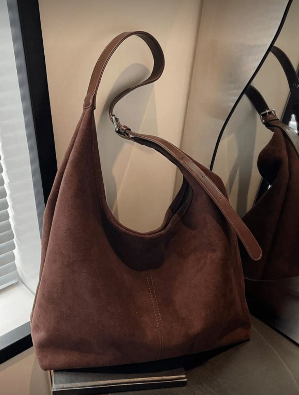 Vintage Suede Shoulder Bag