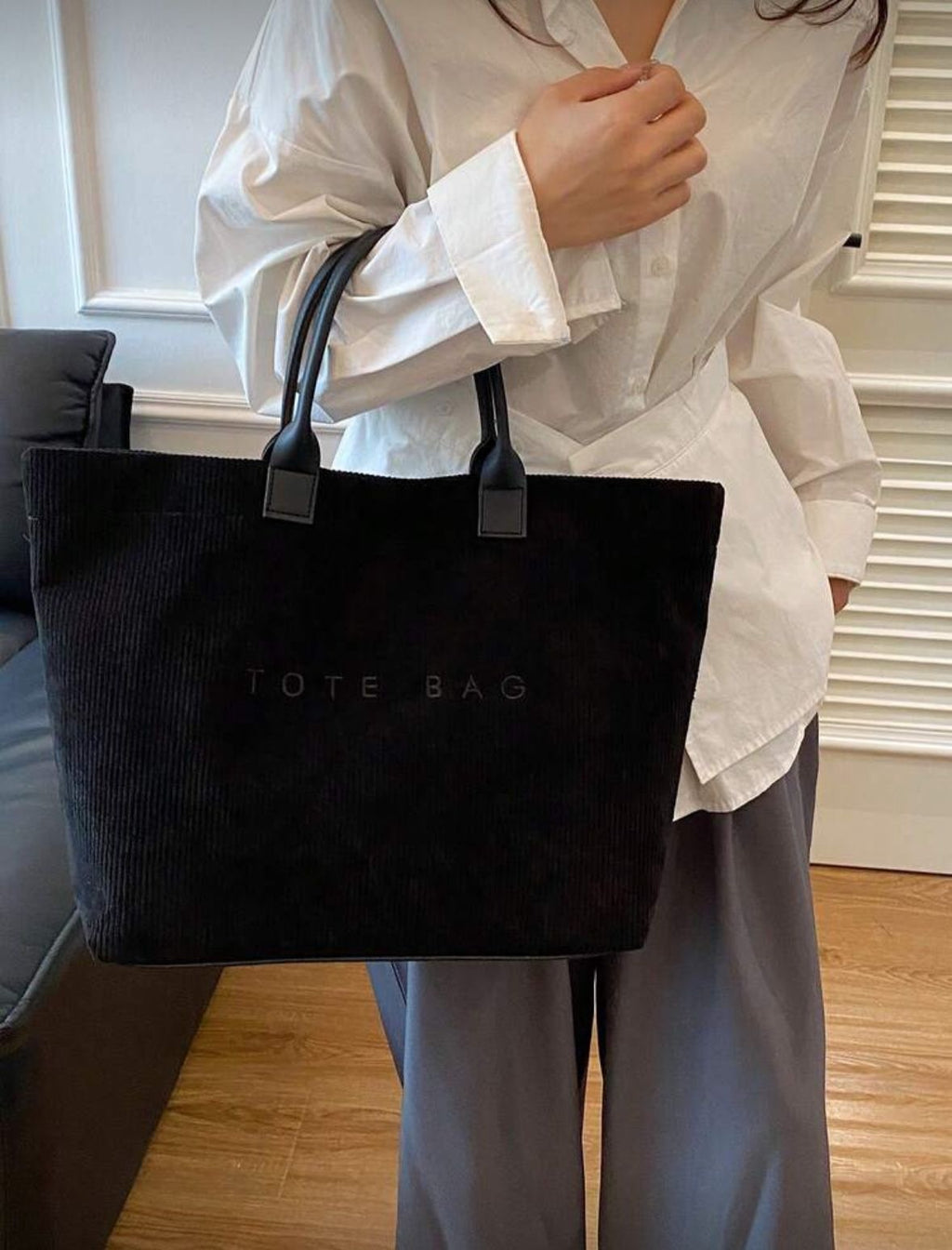 Corduroy Tote Bag
