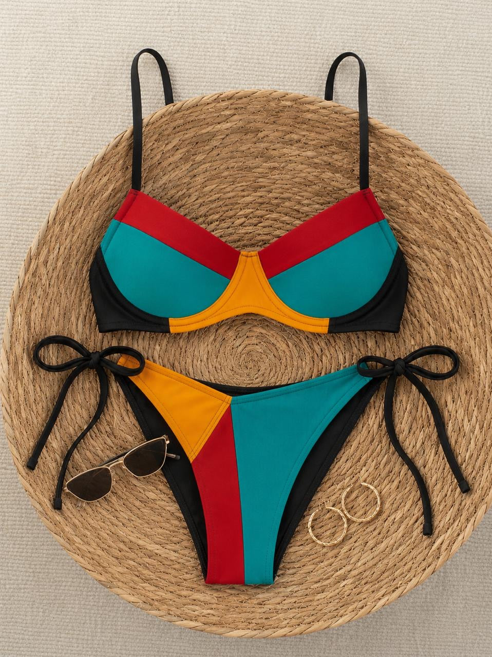 Multicolor bikini set