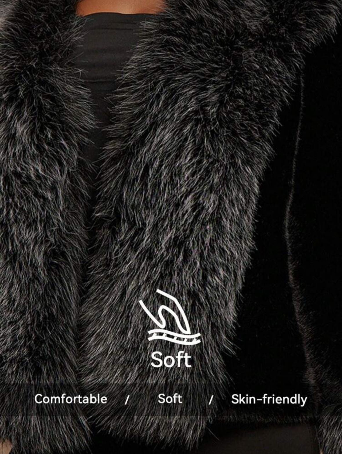 Luxury faux fur jacket